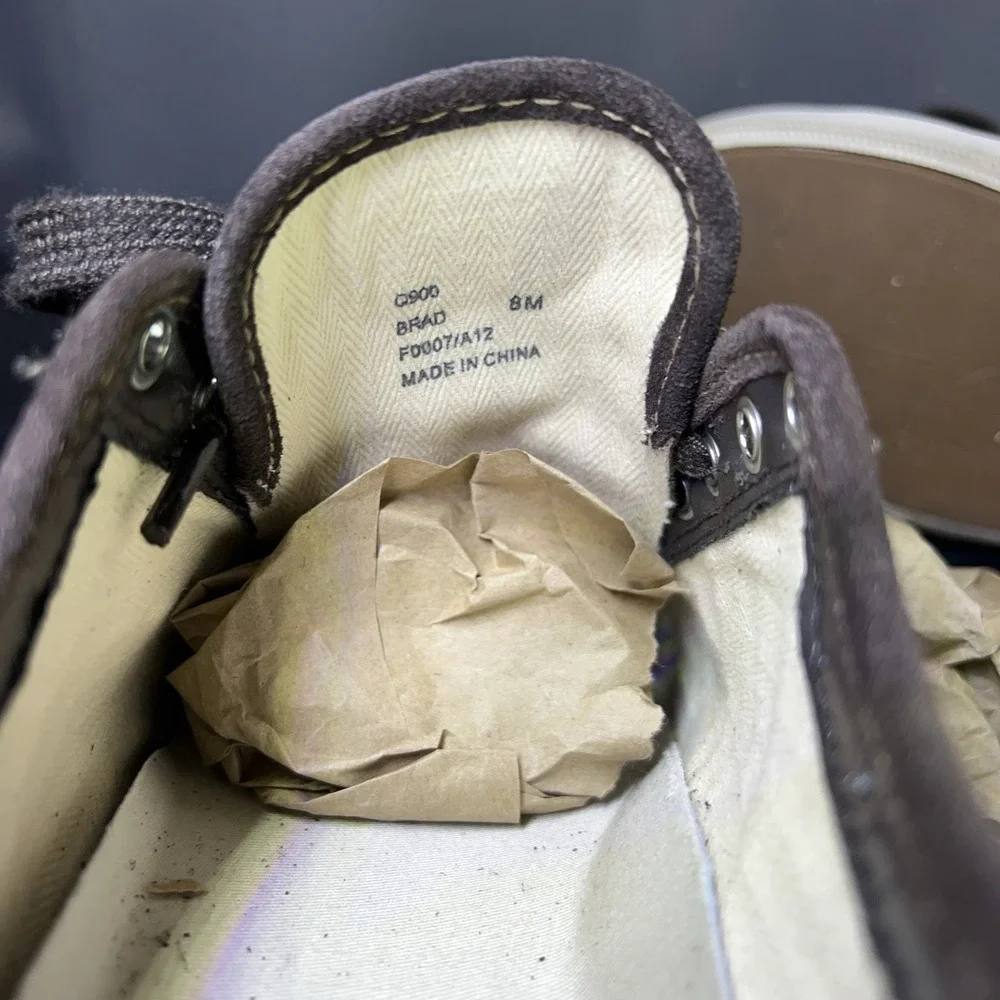 Coach Brad Khaki/Chestnut Jacquard Canvas w/Seude+Leather Men Sz 8M FS12CM SIG C - Picture 11 of 13